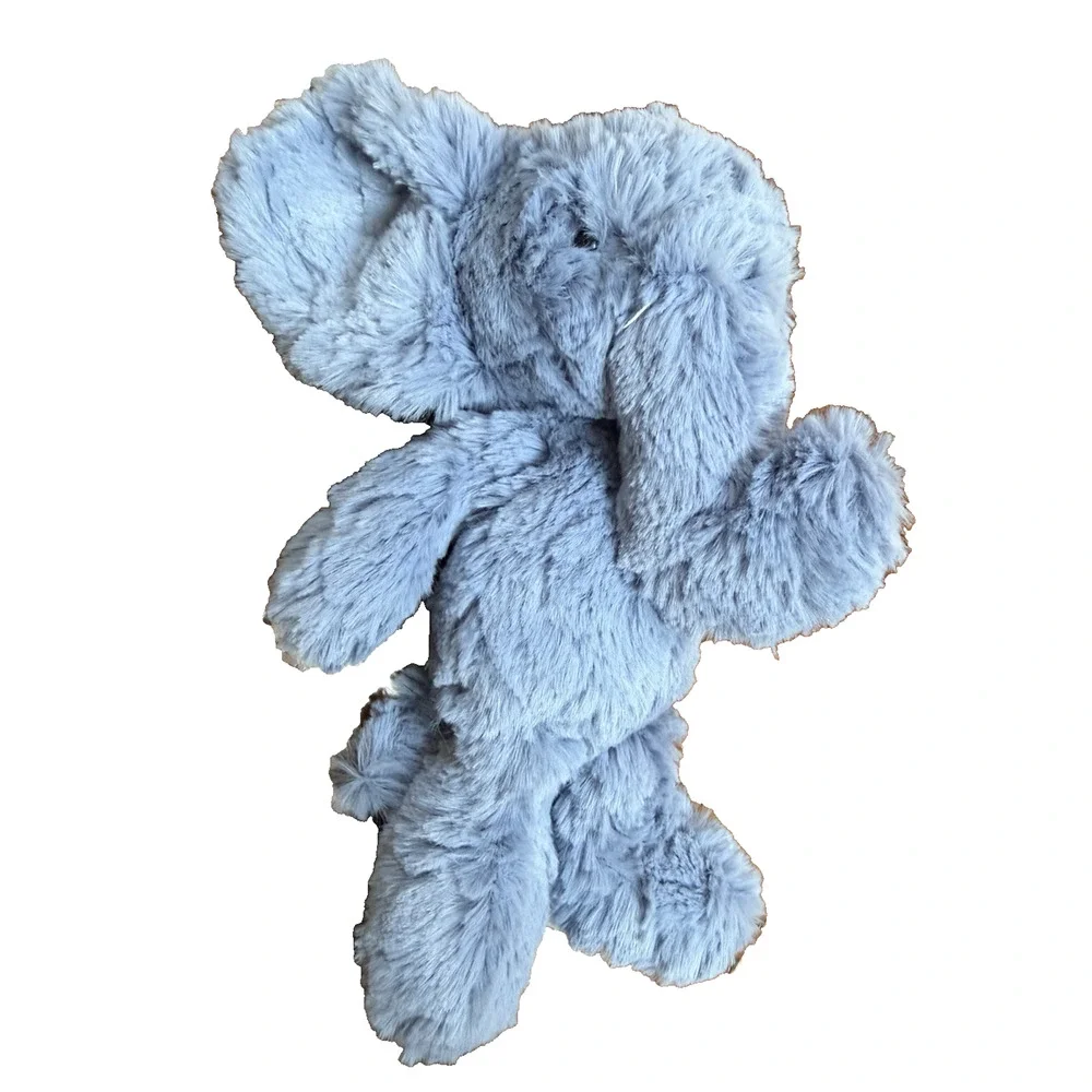 Retired Jellycat Junglie Bunglie Blue Elephant Shaggy Plush